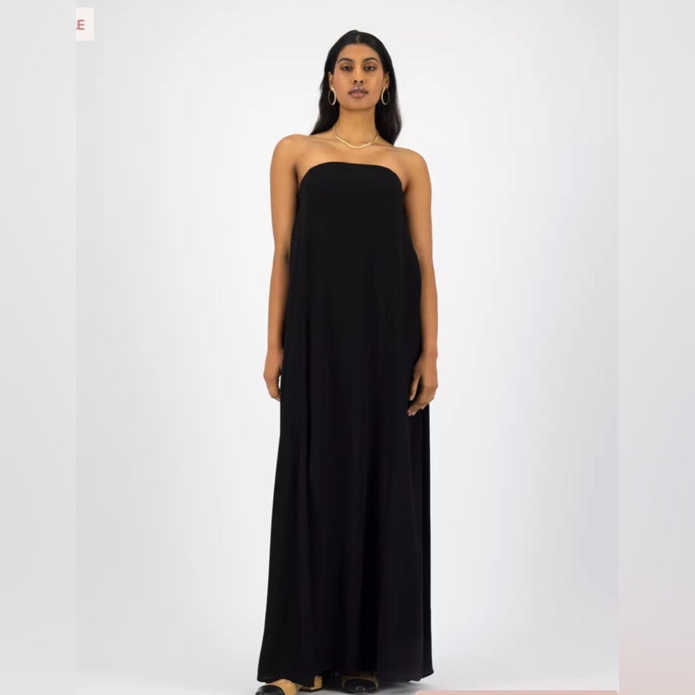 Drew Elegant navy Strapless Maxi Dress